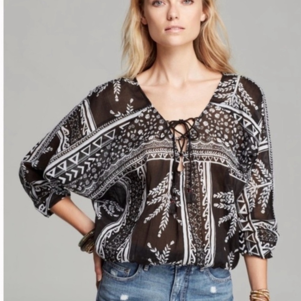 Free People Peasant Blouse Size Medium Shirt Boho
Top Casual Summer Festival